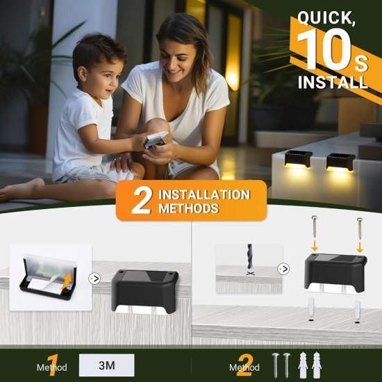 4 pcs Solar Step Light