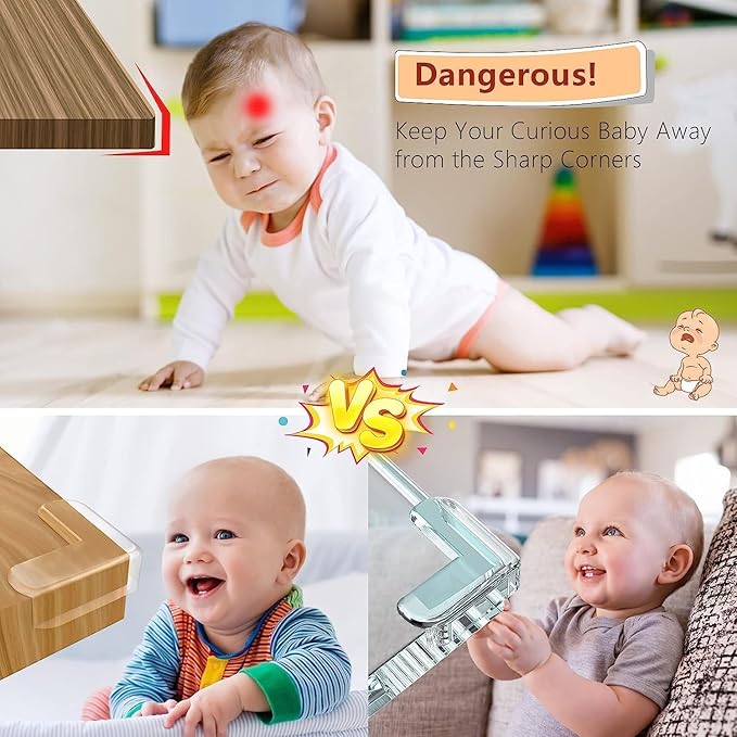 V Shape Baby Safety Protection table Corner (16 Pcs)