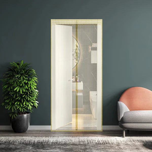 Magic Mesh Magnetic Door Curtain (Size: 4 Foot/ 7 Foot)