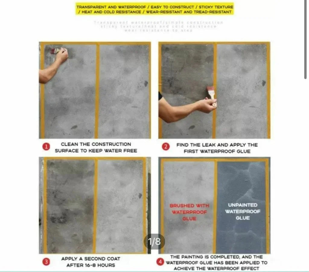 Waterproof Glue with FREE Brush (300 ML/ 350 SQ FT )