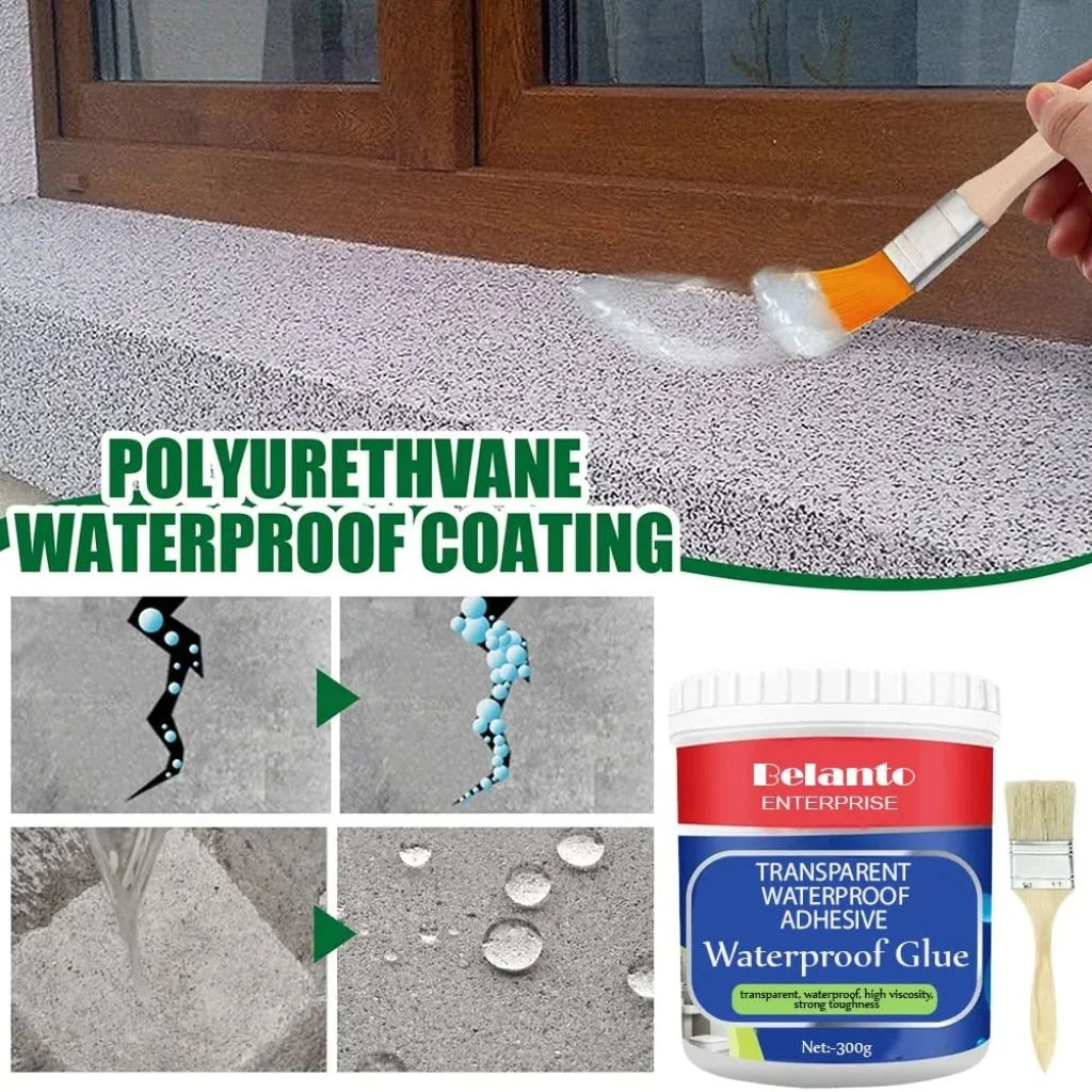 Waterproof Glue with FREE Brush (300 ML/ 350 SQ FT )